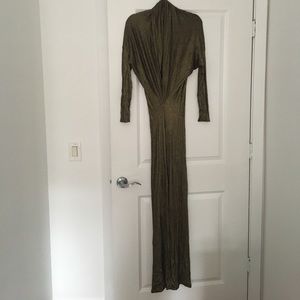 L'agence floor length gown-- small--- gold/black